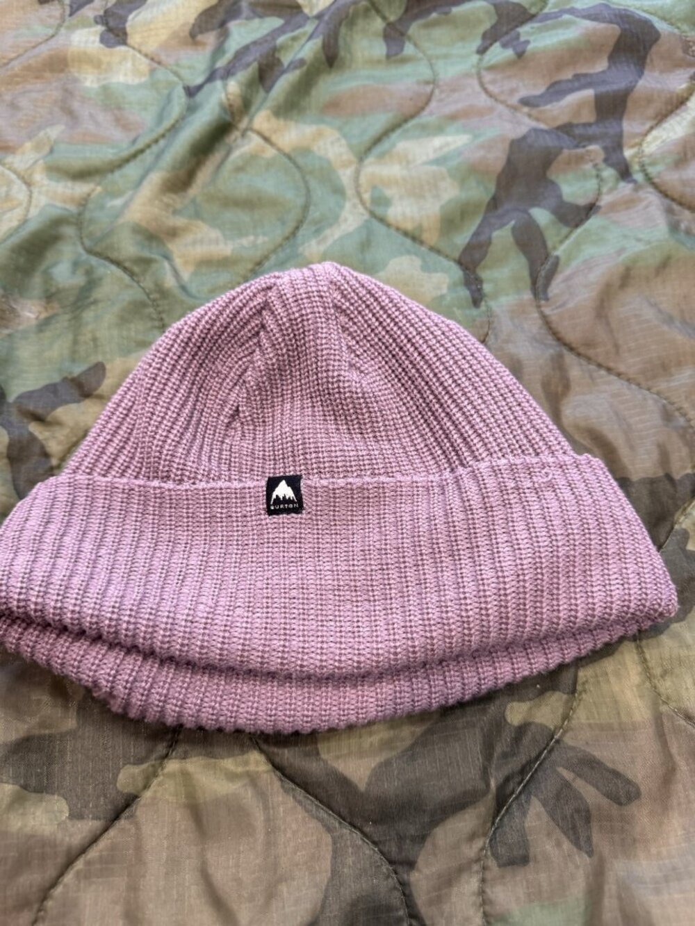 Burton Waffle Knit Beanie Dusty Pink - One Size